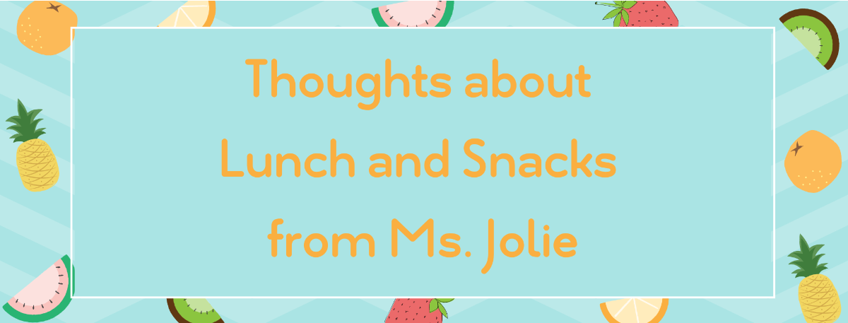 Lunch & Snacks from the Cafe Create Positive Experiences in the Classroom