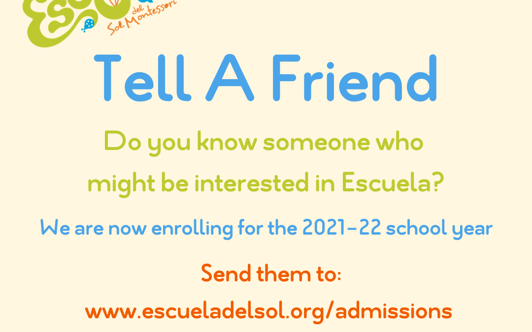 Tell A Friend About Escuela!