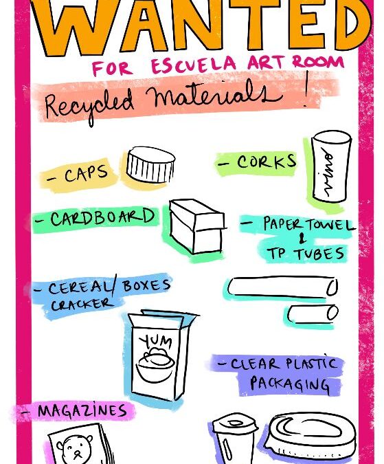 The Art Room Needs Your Recycled Materials