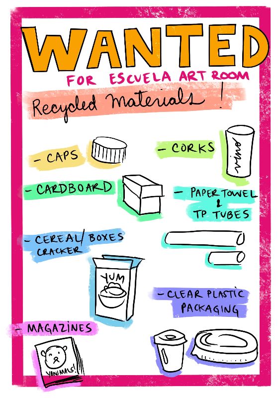The Art Room Needs Your Recycled Materials