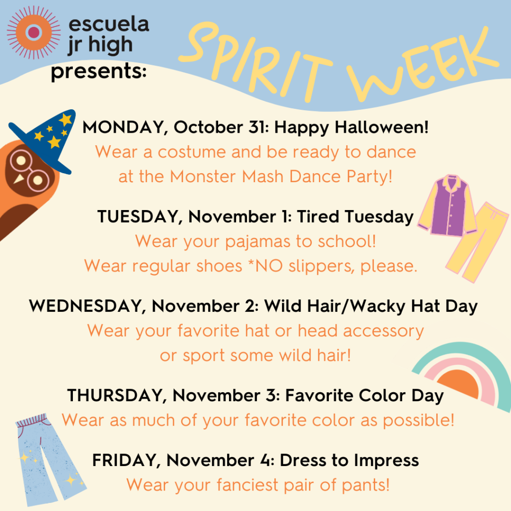Spirit Week Starts Monday!