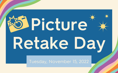 School Picture Retake Day Tomorrow, November 15