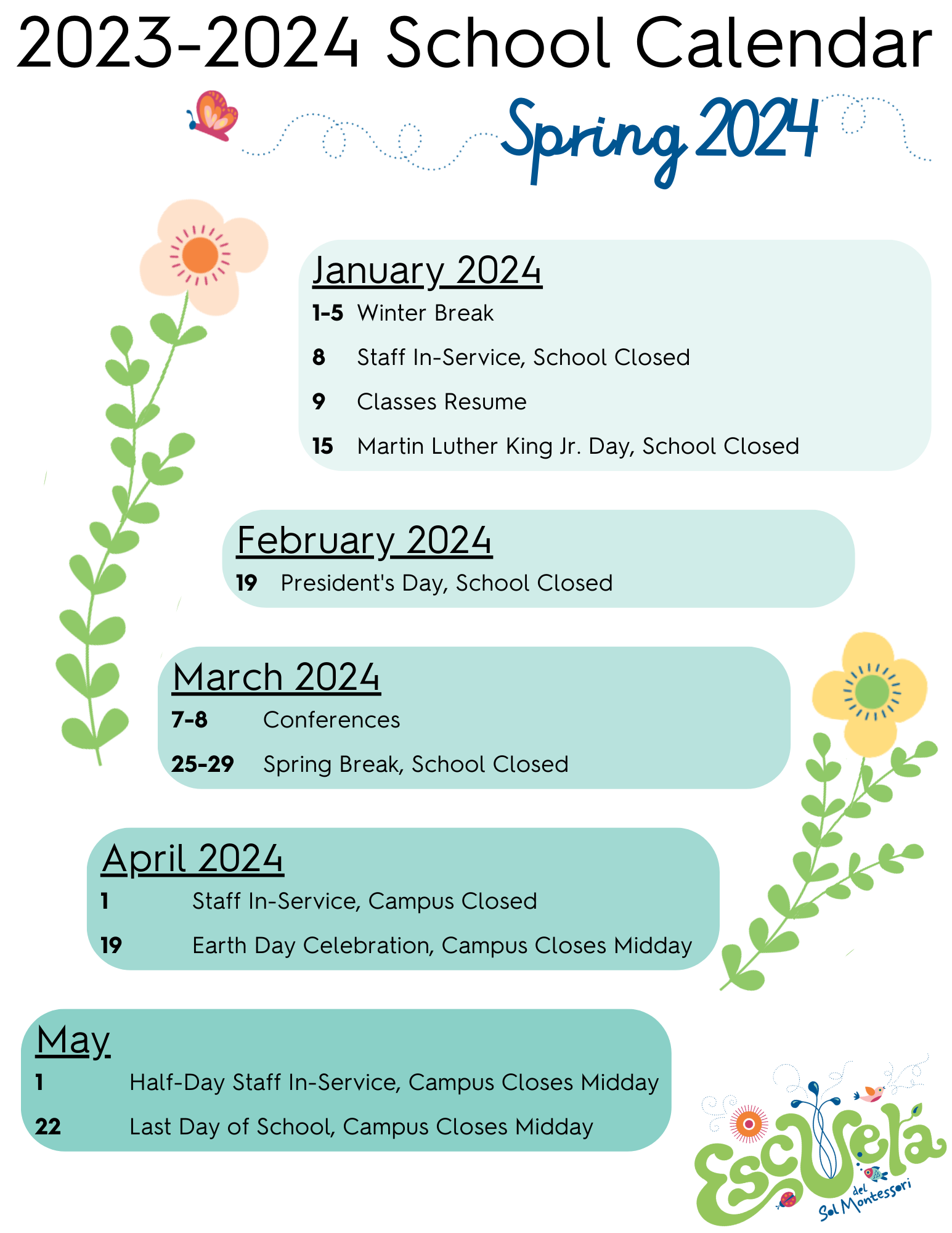 2023-2024 School Calendar