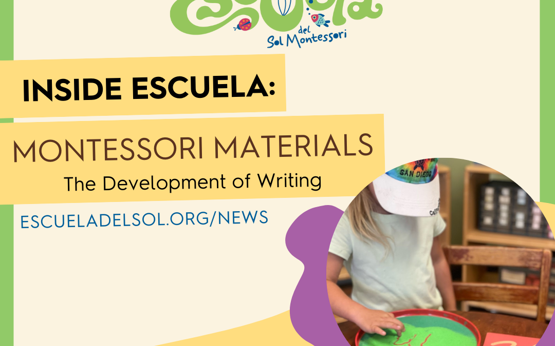 Inside Escuela: Montessori Materials – The Development of Writing